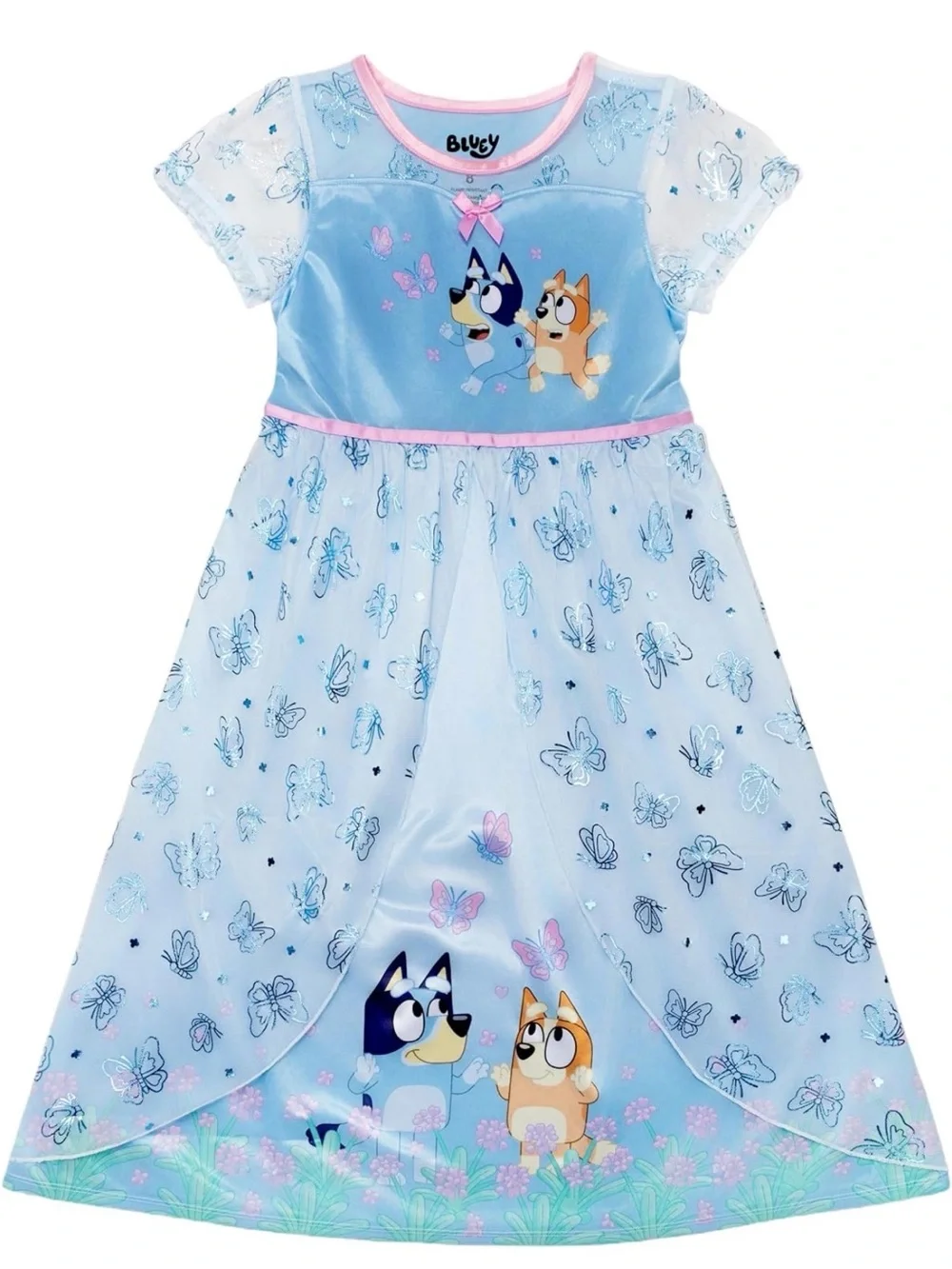 Bluey Nightgown Pajama Dress Toddler Girl 3T